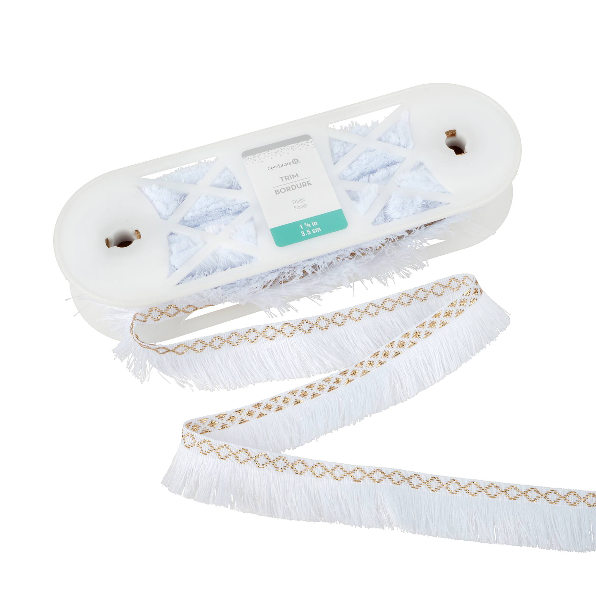 1.375" & Gold Tassel Fringe Trim by Celebrate It